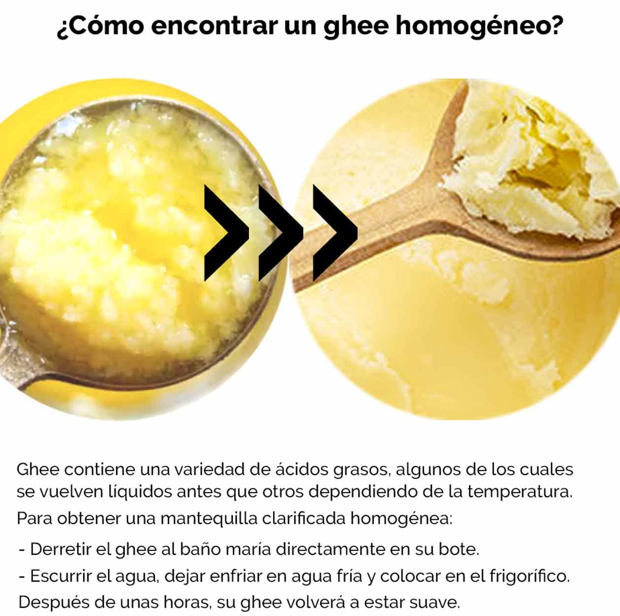Nutribe Ghee Bio, de verano | Sin lactosa | Freír de manera saludable, Keto y Paleo, 500g