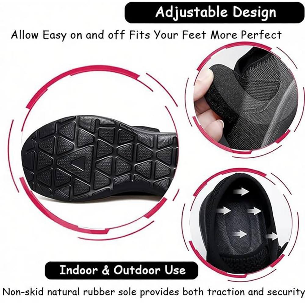 Buty dla cukrzyków, letnie buty zdrowotne, damskie buty do chodzenia, bardzo szerokie, ortopedyczne, buty rekreacyjne, buty do biegania, dla seniorów, opuchnięte stopy