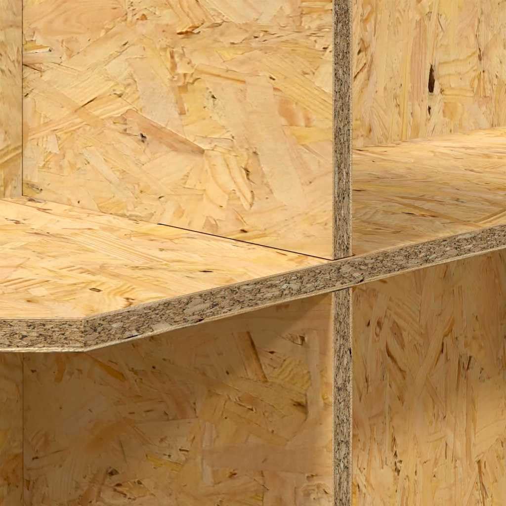 Wolnostojąca podstawa do terrarium OSB 100x40x50 cm z półkami, brązowe matowe wykończenie dla gadów, luźne przechowywanie i rustykalny design