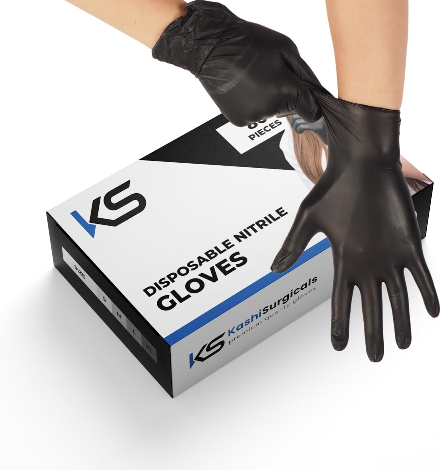Powderfree Nitrile Gloves (Black)