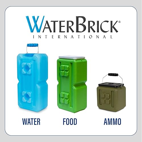 Miniatura 7 de WaterBrick WATERBRICK-WB-0001 - Montaje de espiga, lo último en herramientas de supervivencia para almacenar agua o municiones en contenedores