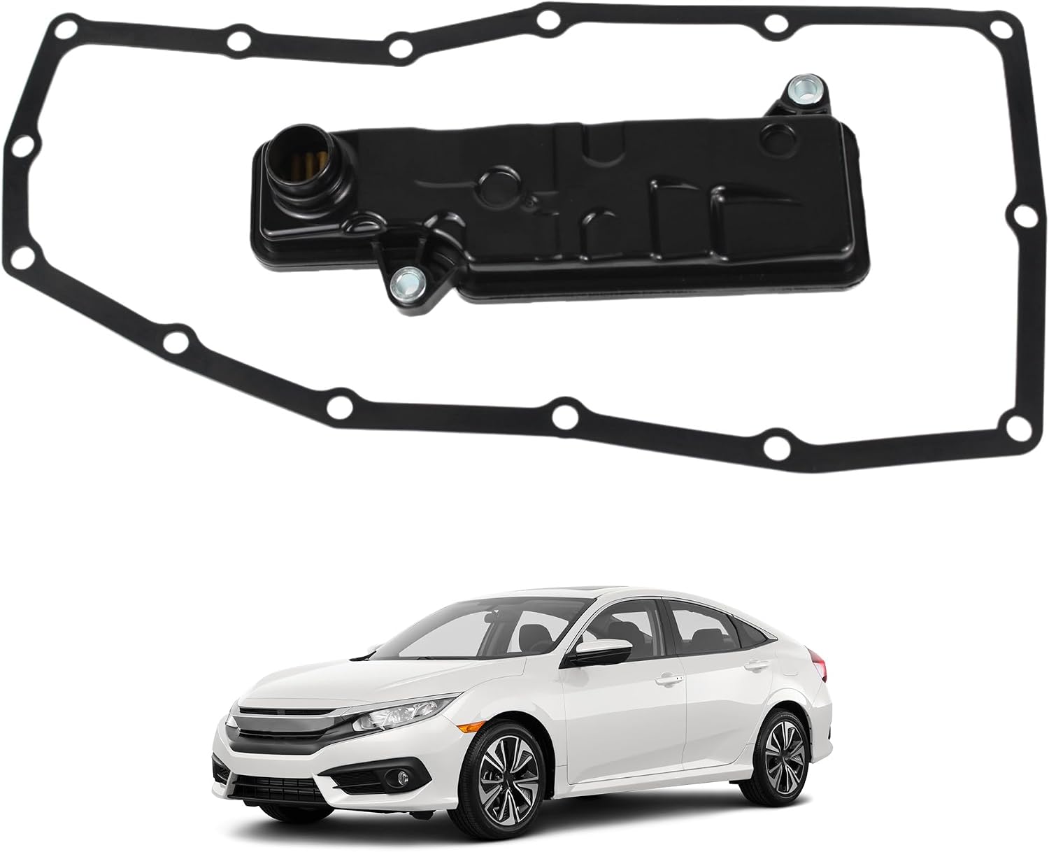 044-0430 Automatic Transmission Filter Oil Pan Gasket Kit Compatible With 2014-2020 Honda Accord Civic CR-V 1.5L 2.4L Replaces 25420-5LJ-003 254205LJ003 21814RJ2003