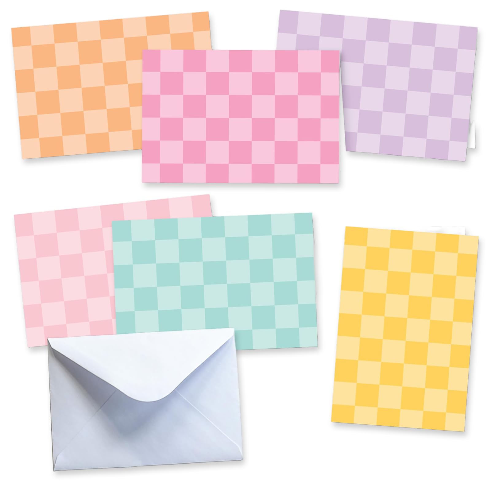 Blank Cards and Envelopes 6x4 24 Greeting Blank Notecards with Envelopes Bulk, Notecards Stationery Card Set, Stationary Note Cards, Greeting Card Pack - Retro Theme
