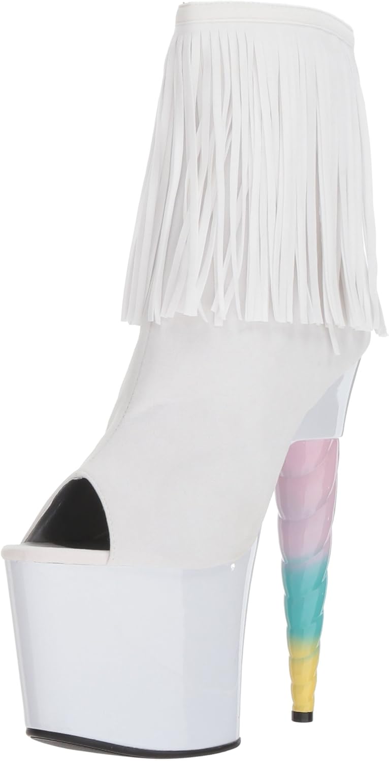 Ellie Shoes Women's 777-prince Platform Sandal, White, 8 US/8 M US