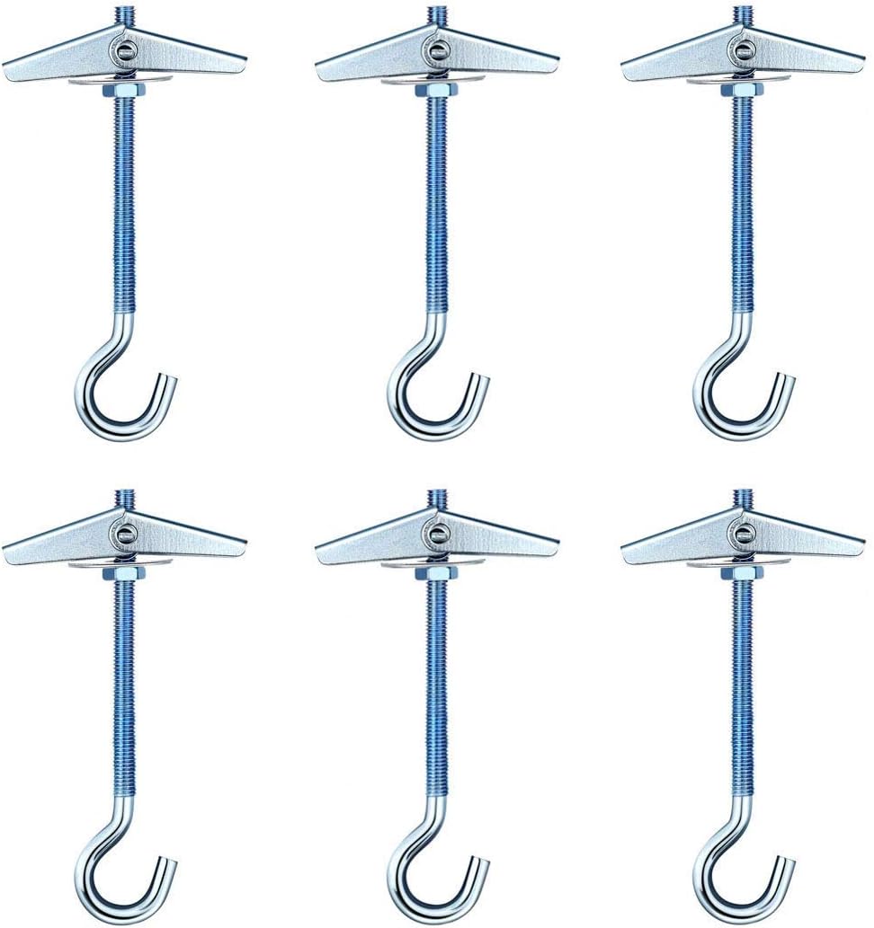 TONGYUAN 6pcs Ceiling Hook,Toggle Wings for Ceiling