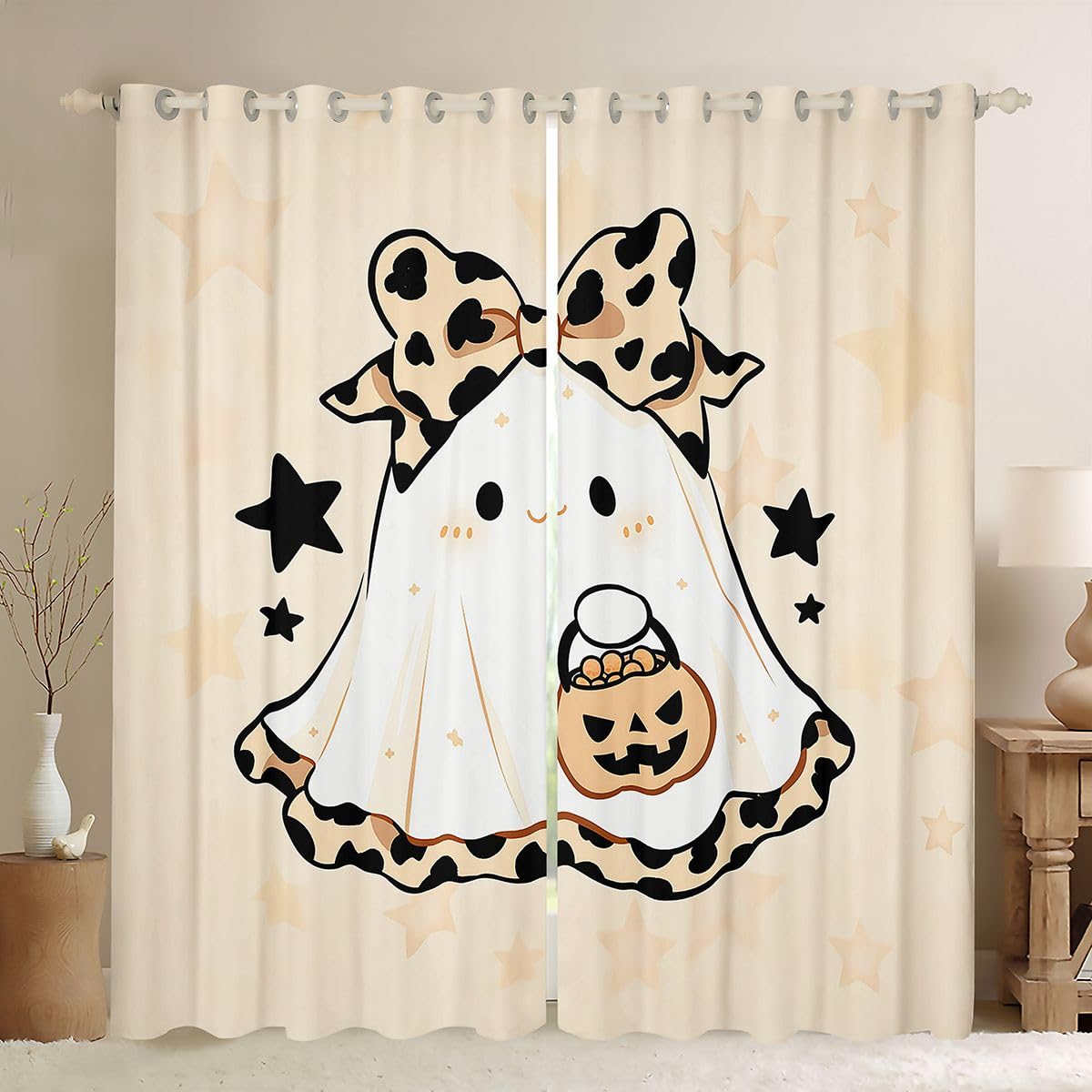 Homewish Tende oscuranti per Halloween, 132,1 x 160 cm