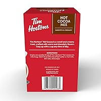 Vista 3 de Bolsitas de mezcla para chocolate caliente Tim Hortons, suave y cremosa, 8