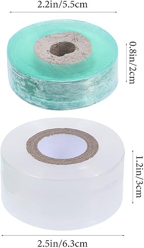 Miniatura 2 de Yardwe 2 rollos de cinta de injerto de película elástica para injerto de jardín, cinta de reparación de plantas, cinta de plantas, cinta de jardín,