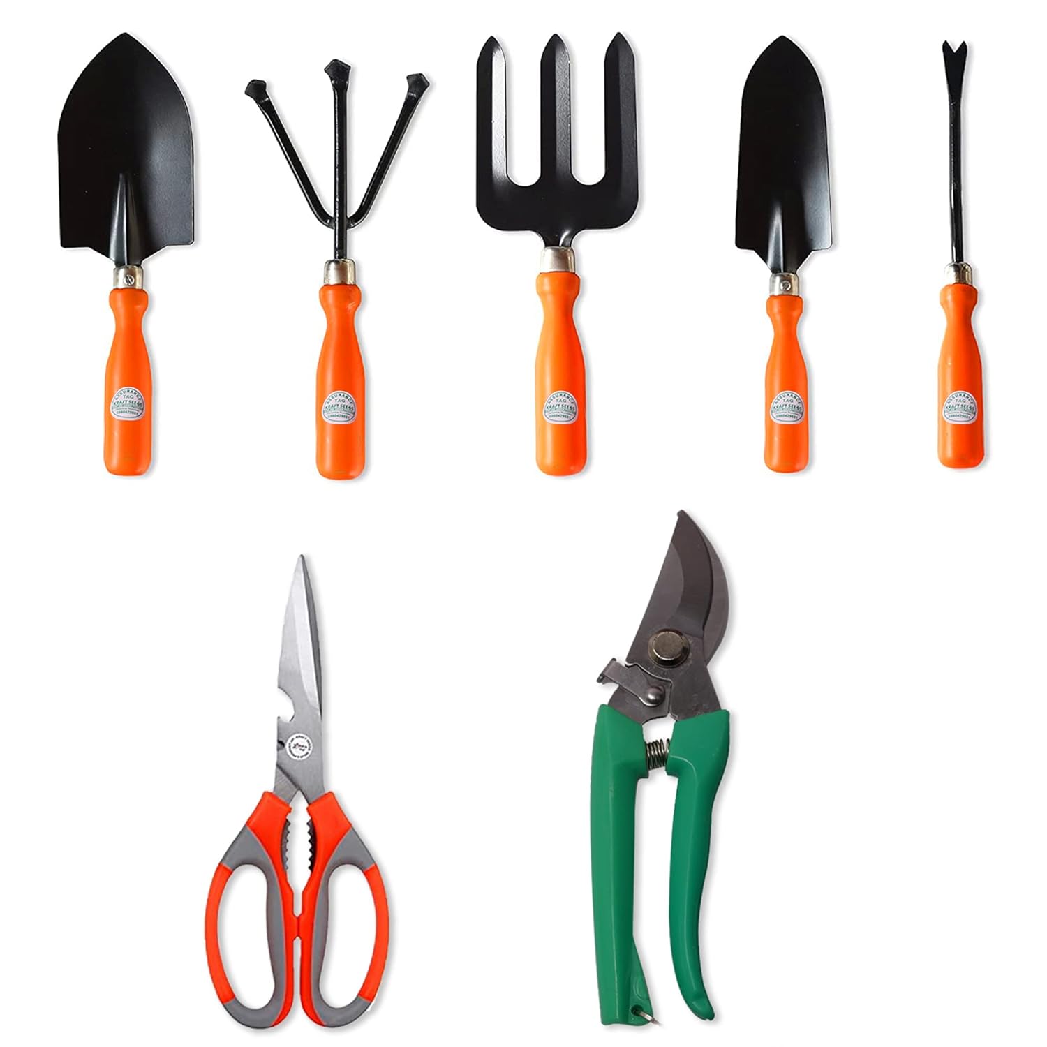 Kraft Seeds Gardening Hand Tools Kit 7 Pcs (Cultivator, Gardening