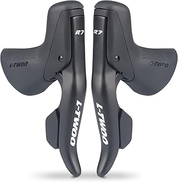 WEEROCK L-TWOO Road Bike Shift Lever 2x7/ 2x8/ 2x9/ 2x10 Speeds Road Bicycle Shifters with Brake Levers Compatible with Shimano
