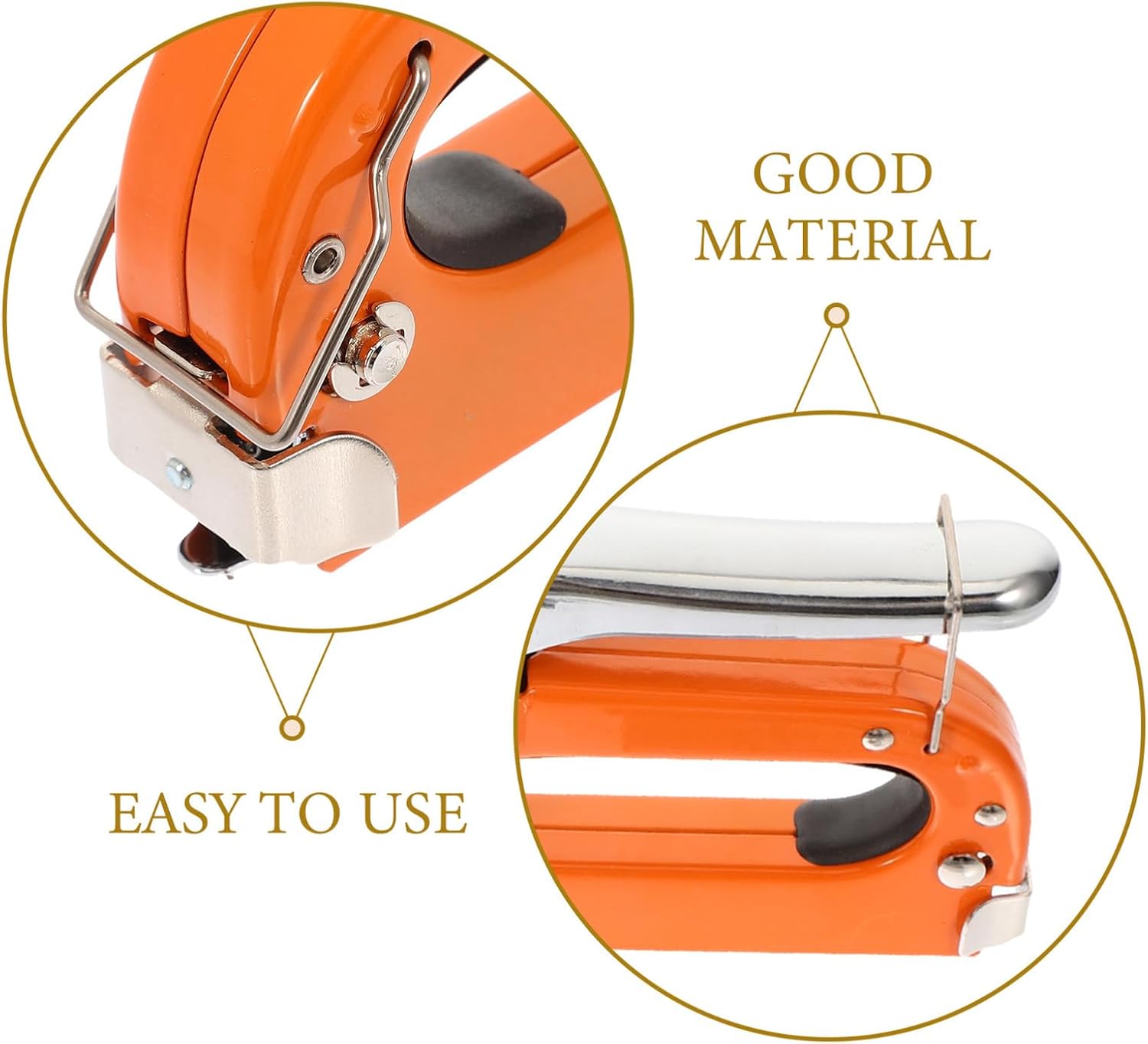 FUOYLOO Manual Metal Staple Fastening Tool Set with Staple Remover Compact Heavy Duty Woodworking Stapler Kit for Carpentry and Upholstery Projects