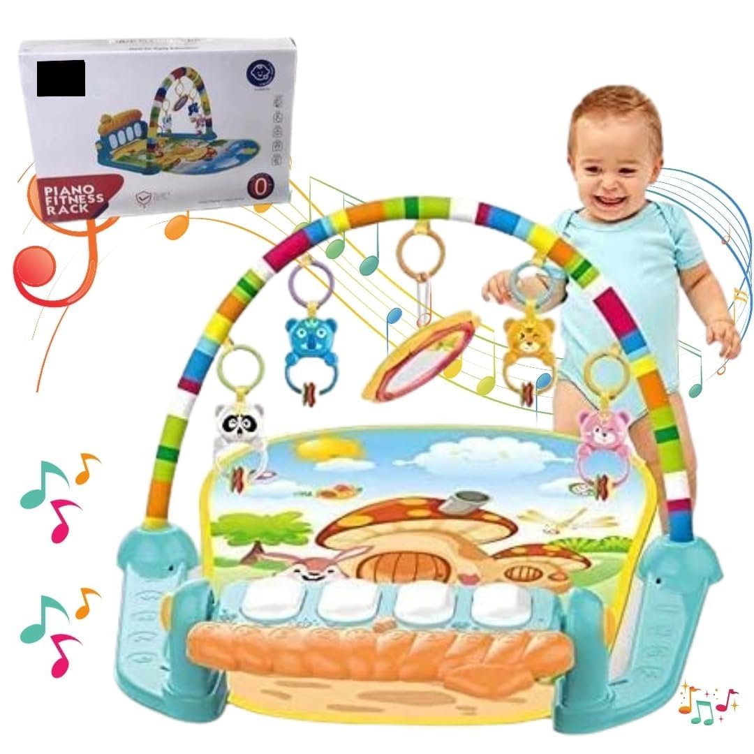 Cojuz Baby Play Gym Musical Piano Mat with Lights & Tunes - Newborn Activity Center 3
