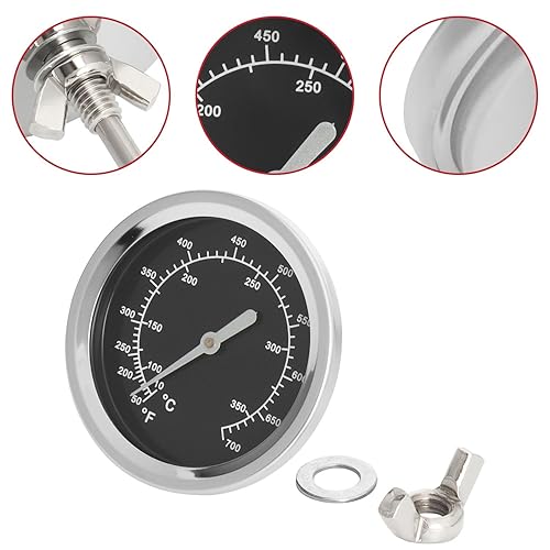 Miniatura 39 de 60540/7581 Termómetro de parrilla para Weber Spirit 2, serie Q y parrillas de carbón, repuesto para parrillas de gas Weber Spirit E/S 210, 220, 310,