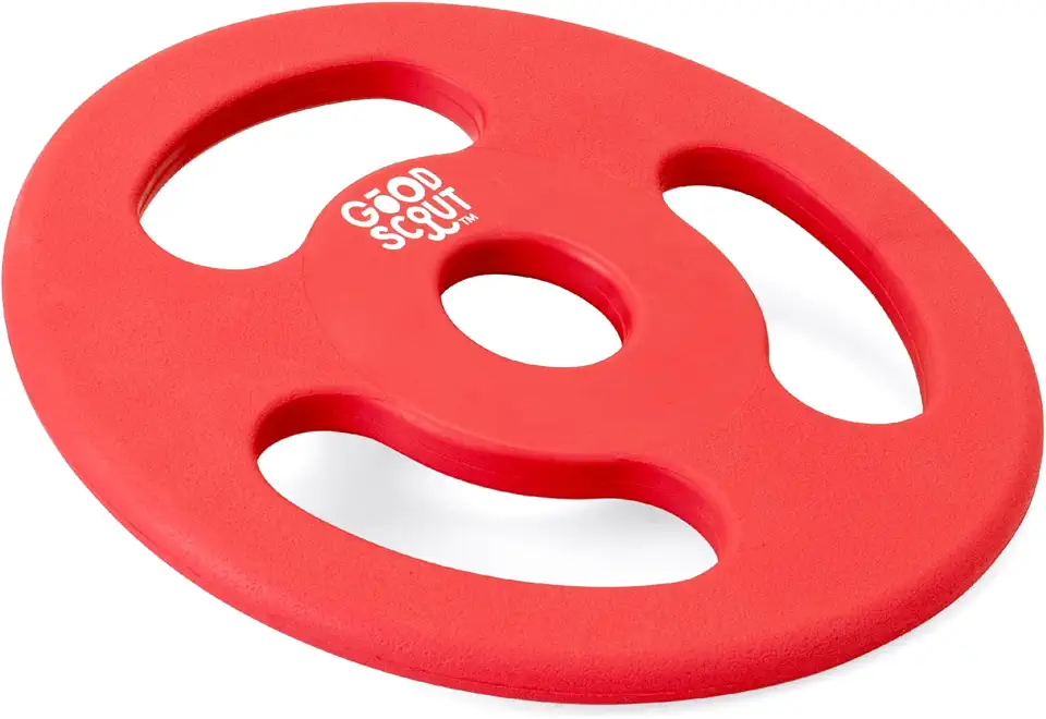 Scout Tugg Frisbee – Brinquedo de cachorro para puxar, mastigar e buscar – Brinquedo de mastigar agressivo para cães médios e grandes