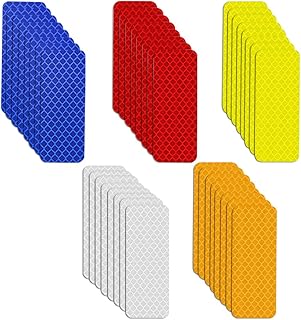 40 Pieces Visibility Reflective Stickers, Night Warning Stickers, Car Safety Night Warning Reflective Strip, Reflective Strip Stickers for Car Bicycle