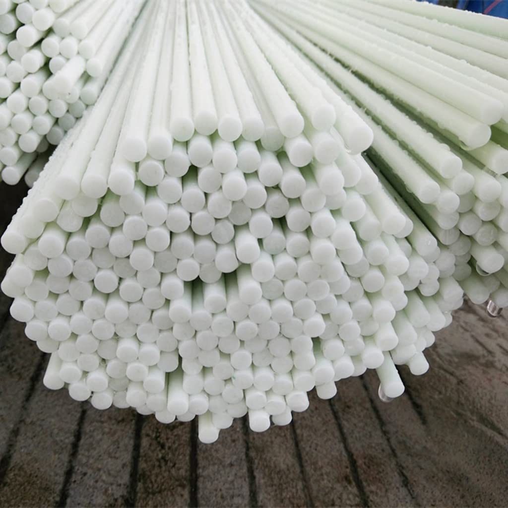 Weiße Fiberglasstäbe for Bastelarbeiten und Modellflugzeuge – solide Isoliermaterial-Fiberglasstäbe(5PCx4.5x1000mm)