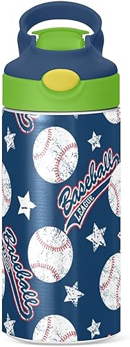 Miniatura 51 de Cute White Horses - Botella de agua para niños, botellas de agua aisladas de acero inoxidable con tapa con popote, 12 onzas, sin BPA, a prueba