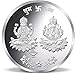 Luxmi Ganesh Ji Coin Diwali Deepawali Dhanteras Silver Coin 10 Gm Pure 999 Set of 2 RISC020220221 RISC001221