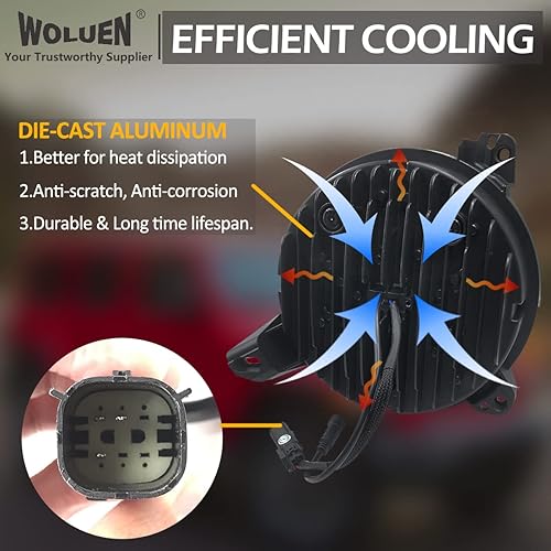 Miniatura 9 de Combo de faros delanteros y luces antiniebla para Je ep JL RGBW - Faros delanteros LED RGB de 9 pulgadas, niebla RGB de 4 pulgadas para Wrangler JL