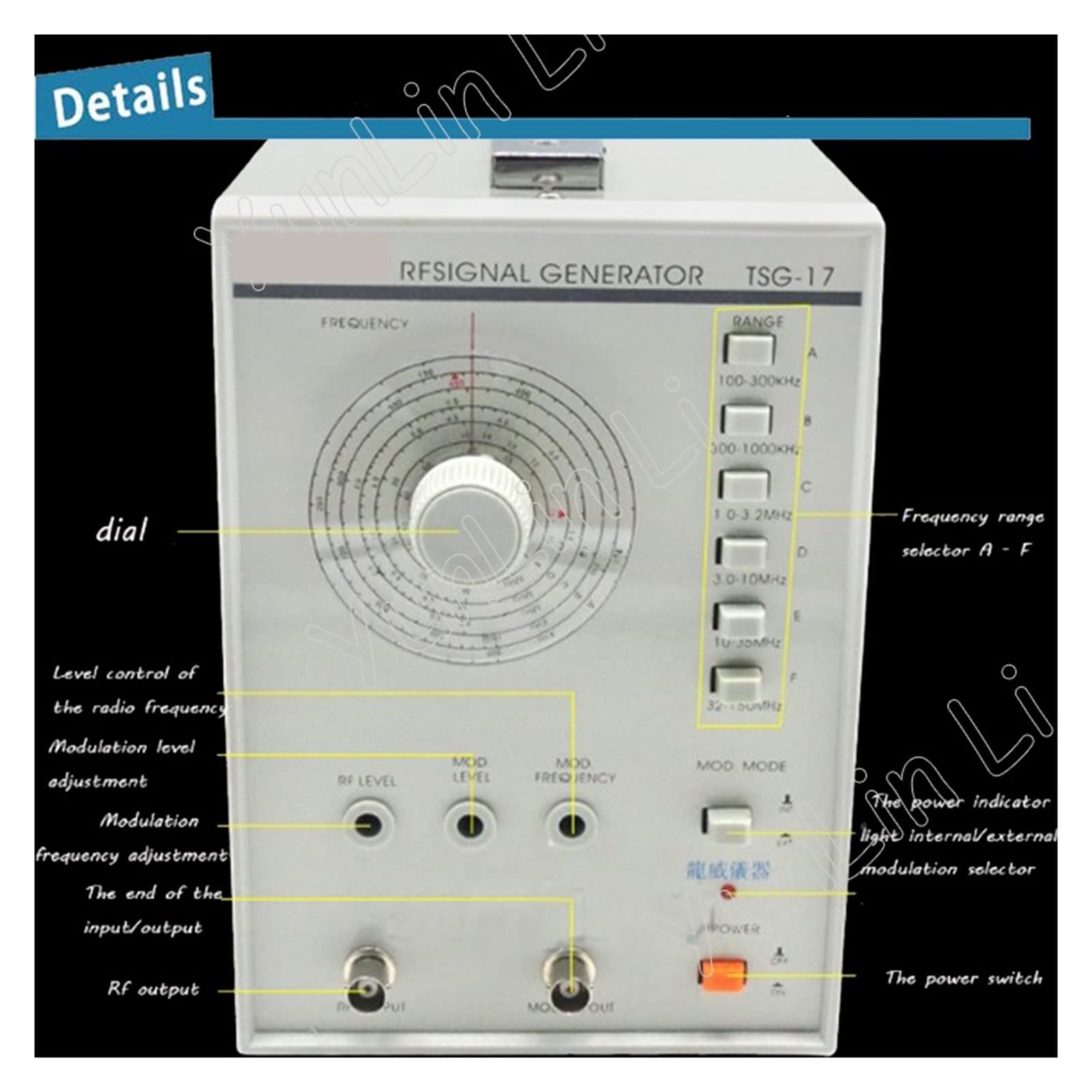 Generador de señal de alta frecuencia 100KHZ a 150MHZ Frecuencia de señal -17 para profesionales y aficionados al bricolaje