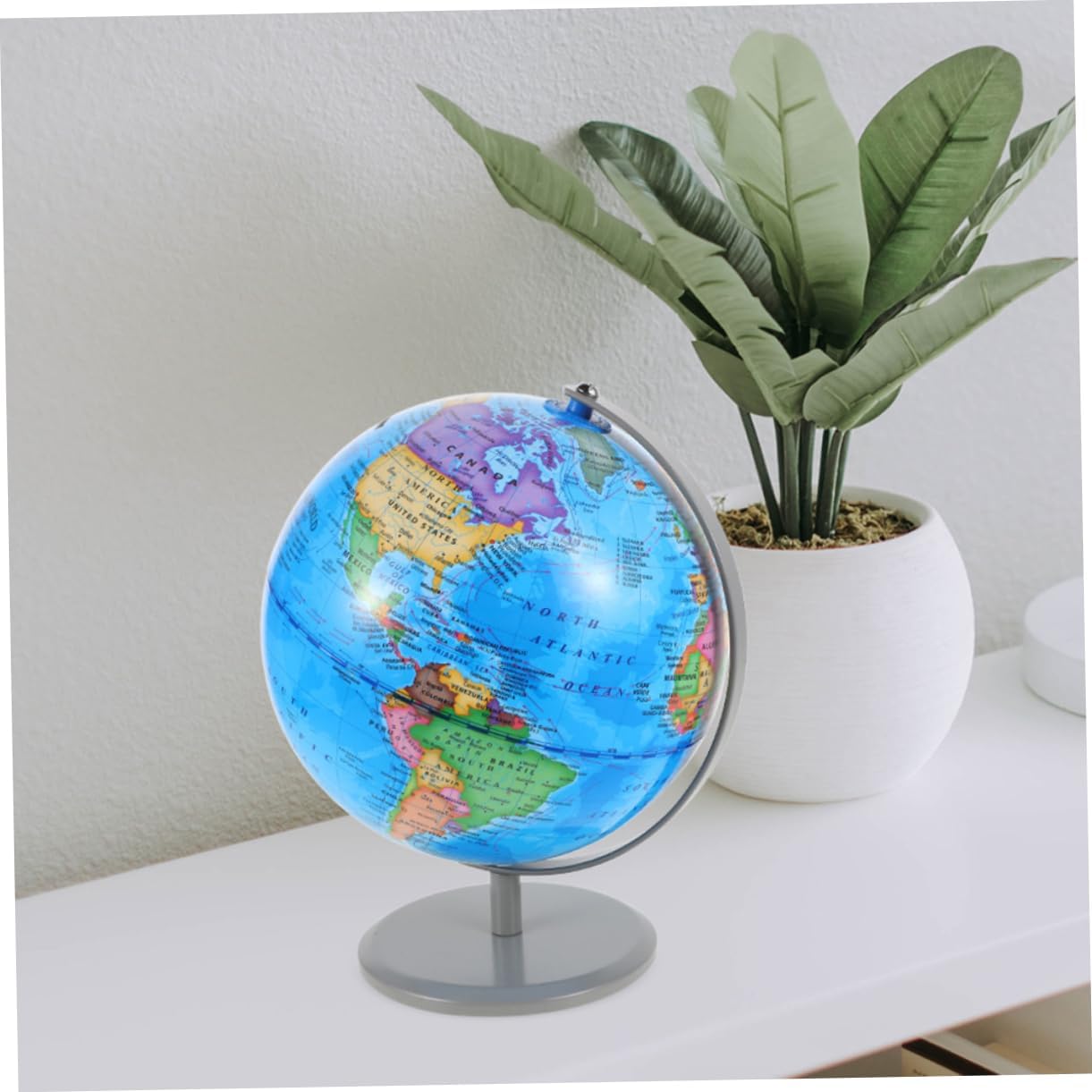 ibasenice Globe Piggy Bank for Boys and Girls Cute Earth Savings Map Educational Money Storage for for Teaching Geography and Saving Habits