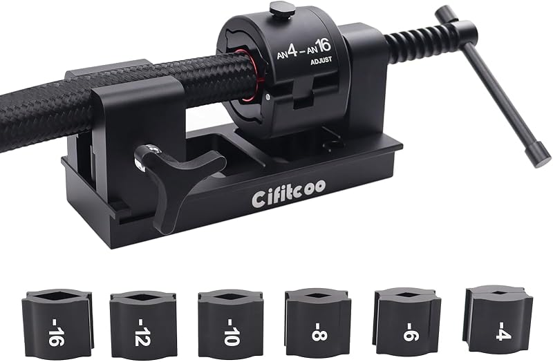 Ferramenta de instalação de conexões AN Cifitcoo para mangueira CPE – Kit com 6 matrizes