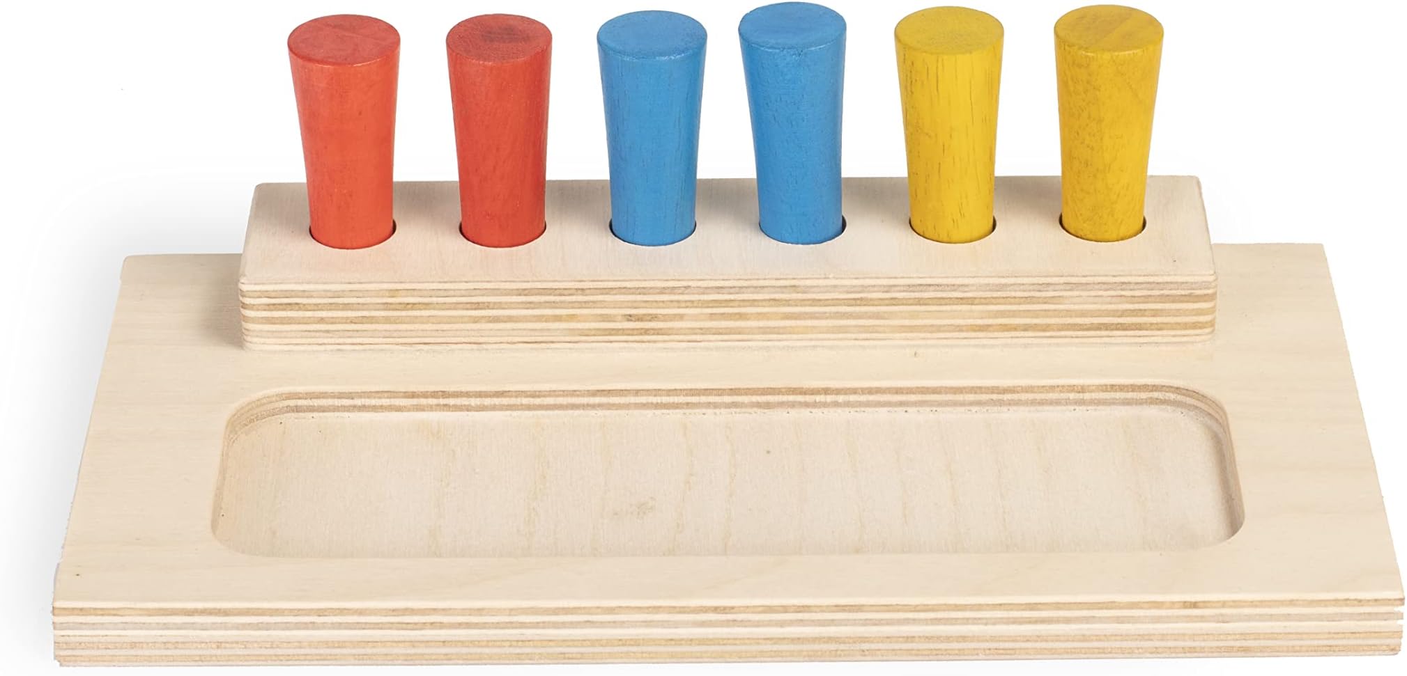 Poco Nido Peg Board | Montessori Learning | Motor Skills; Brain Development; Hand Eye Coordination; Grasping, Colour Recognition; Size Discrimination, Patterns | Sensory Learning | Age: 12 mths+