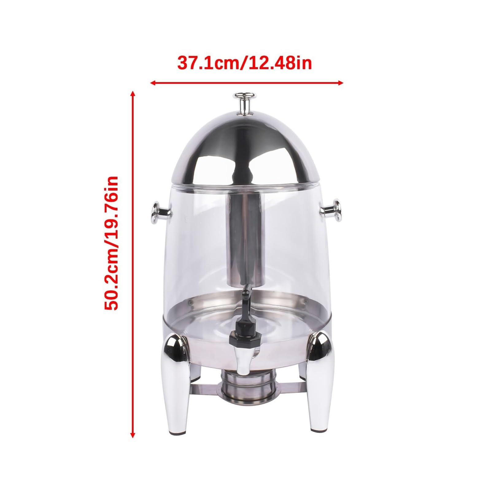 Distributore di Bevande for Piatti di Bevande Calde e Fredde | Distributore di bevande calde Distributori di bevande in acciaio inox for feste(Clear)