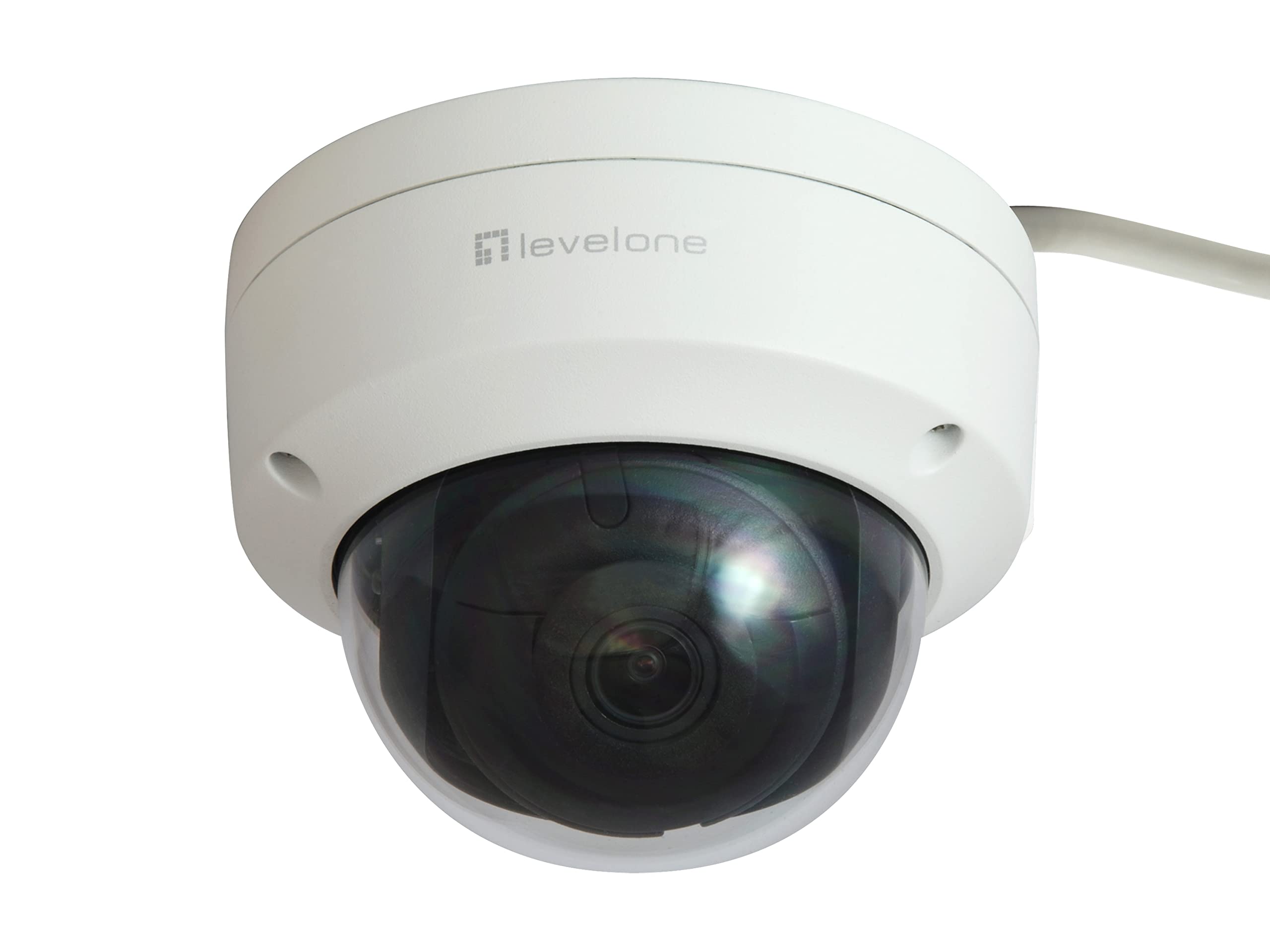 Levelone Gemini FestE-DoM-IP-NetzwerK-Kamera - 6 Megapixel - H.265 - 802.3af Poe - IR-Leds - Innen / Au?en - IP-Sicherheitskamera - Innen & Au?en - K