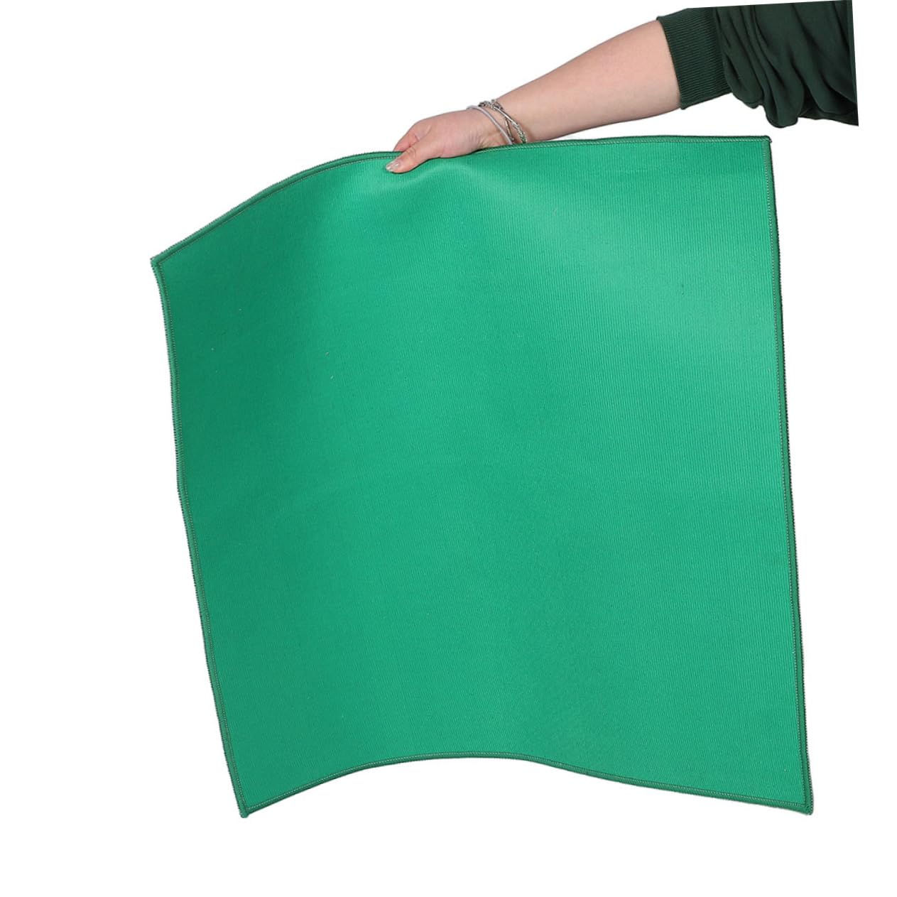 BESPORTBLE Tapete de Mahjong Cuadrado 90X90 CM Antideslizante Extra Grueso para Reducción de Ruido Superficie de Frote Suave Color Verde para Juegos de Mesa y Fiestas Familiares