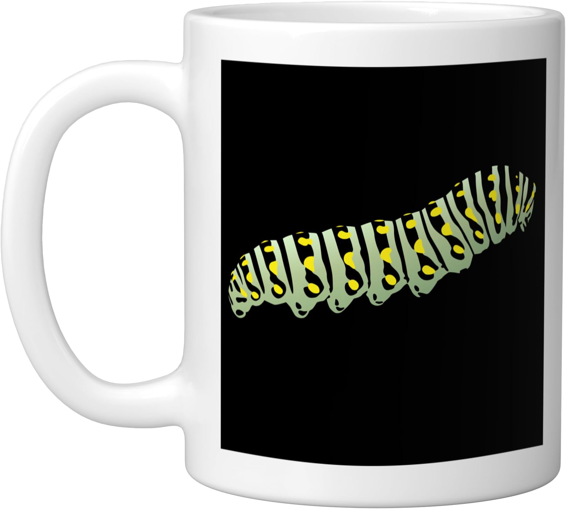 Caterpillar Ceramic Mug, White