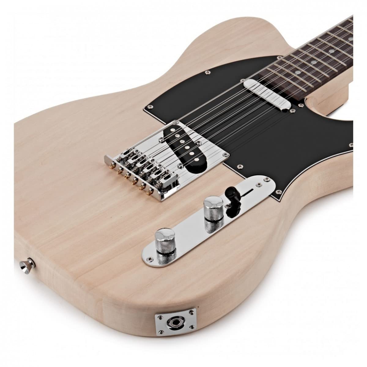 Gear4music Kit Guitare Electrique a Monter 12 Cordes avec Electronique Sans Soudure