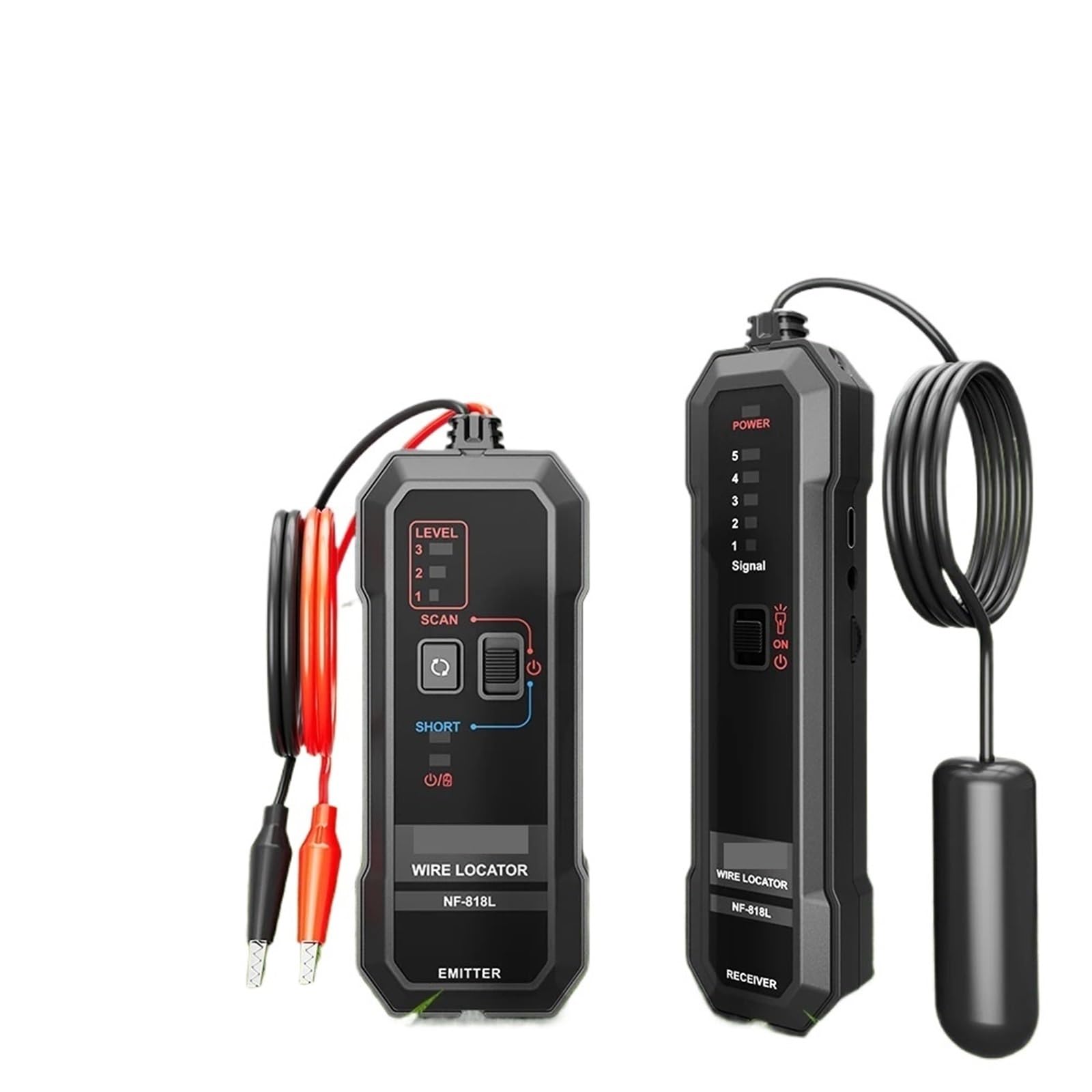 Mthckxjbsuz One Color Cable Tracker, Underground Wire Tracer Anti-Inteerence Cable Tester Visual Fault Locator Professional Finder