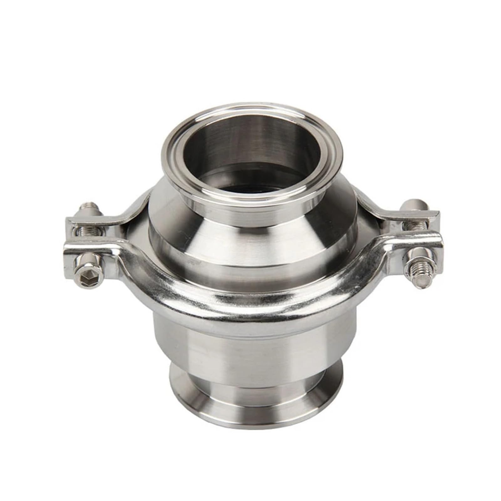 Clapet anti-retour 3,8 cm à trois colliers en acier inoxydable SS 304