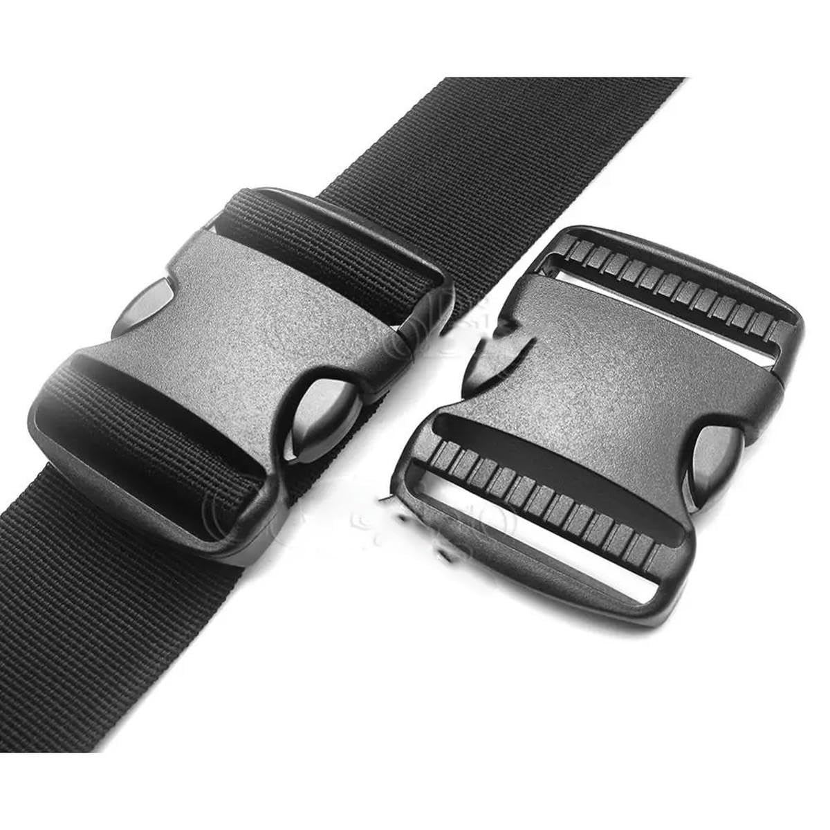 3/4"~2" Doppelseitige Entriegelungsschnallen, verstellbare Schnalle, Rucksack-/Taschen-Gürtelgurt, Gurtband, DIY-Bastelzubehör, Kunststoff, 1000 Stück, 38 mm Gurtband
