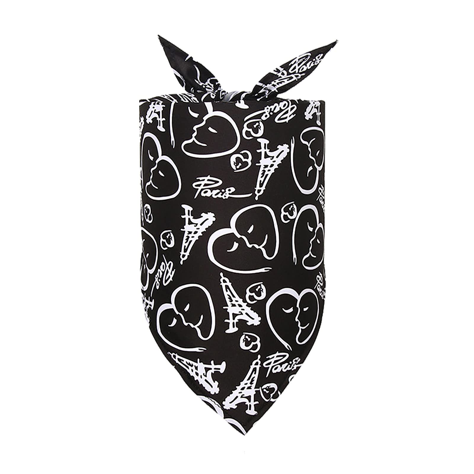 AKTOUR Dog Colors for Girls Bandanas Triangle Bandana Triangle Bibs Scarf Reversible Bandana Adjustable Neckerchief Scarf For Dogs Cats Leather Dog (D, S)