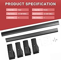 Vista 7 de KINGGERI Barras Transversales para Portaequipajes Compatibles con Volkswagen Tiguan 2018 2019 2020 2021 2022 2023 2024 2025 2026 y Taos 2022-2026