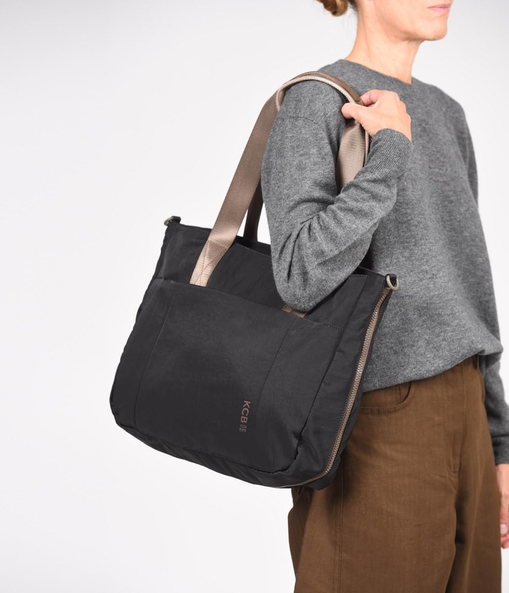 KCB Shopper Balloon | Diseño Funcional y Gran Capacidad | Compartimento Acolchado para Tablet o Portátil | Bolsillos de Acceso Rápido | Asas Ajustables | 100% Vegano
