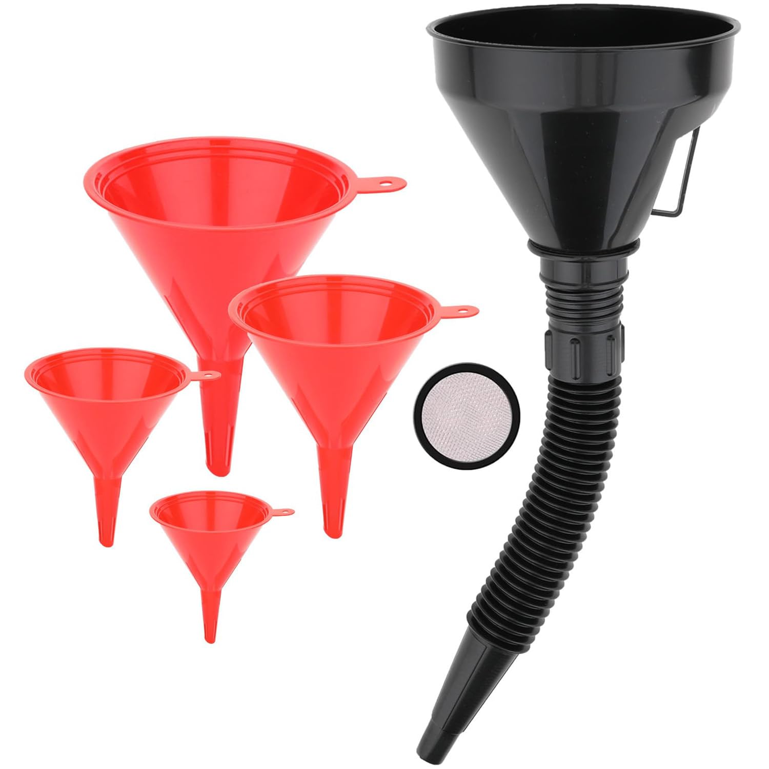 Cartisen 5-Piece Automotive Oil Funnel Set - oil system tools | Mubboo