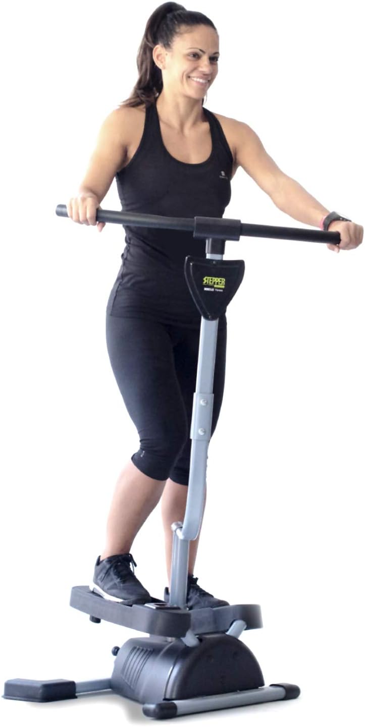 Stepper Fitness Cardio Twister. Ejercita Glúteos, Piernas, Cintura, Abdominales y Brazos. Pantalla Digital de Control.