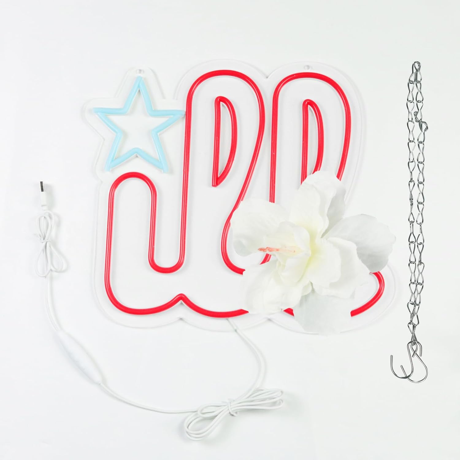 Pugna Baseball Merch Neon Signs for Wall Decor Sports Team Neon Lights for Bedroom Led Business Signs Suitable for Man Cave Bar Pub Restaurant Christmas Gift Art - Image 4