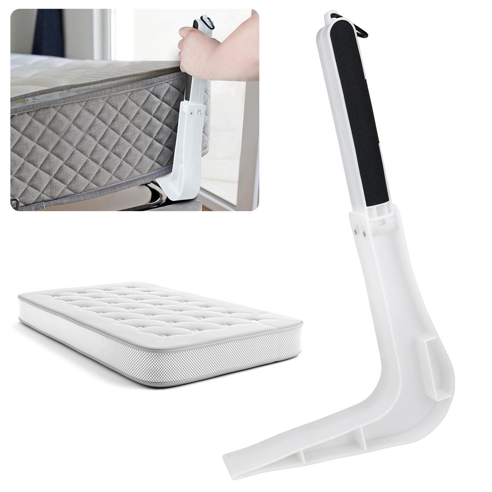 Outil de Levage de Matelas au Design Ergonomique – Lève-Matelas Pliable pour Changer Les draps | Aide Facile à Faire du lit pour Les Personnes âgées, poignée arrière pour soulever Les