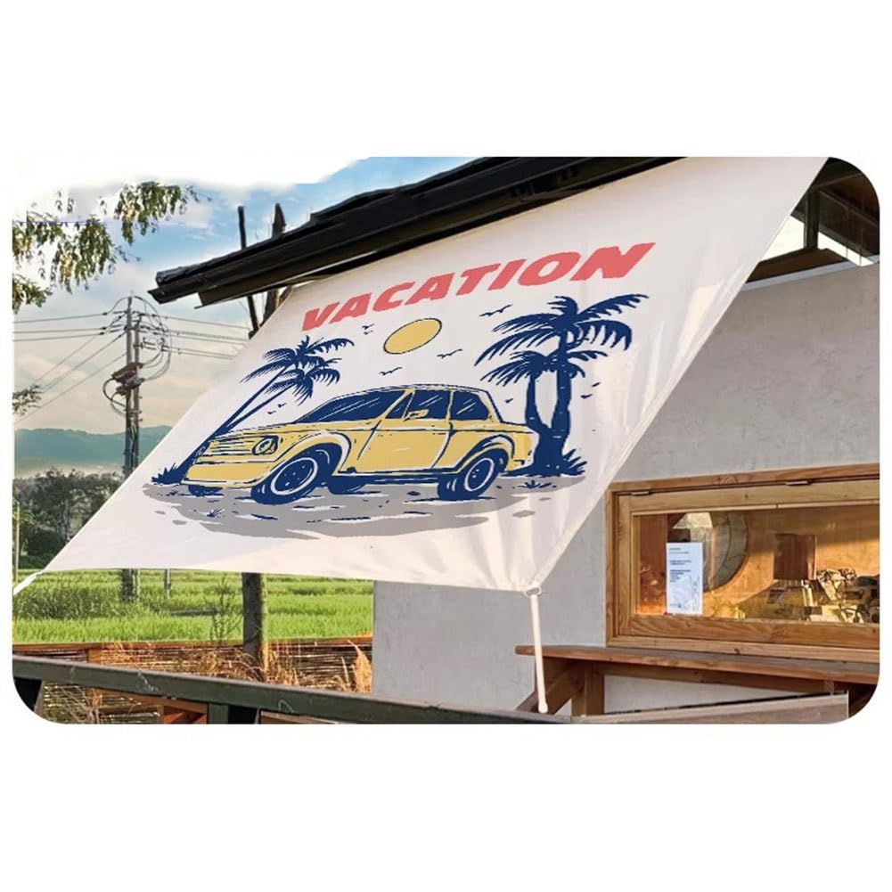exproyzk Toldo Vela Toldo para Caravana Toldo Lateral para camión Impermeable Toldo con protección UV Toldo de Sombra para Tienda de campaña Fondo para fotografía(#G,4x2m)