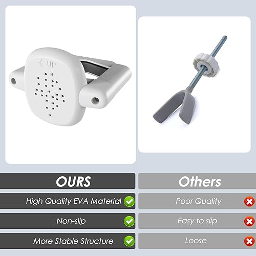 Miniatura 5 de 2 adaptadores para barandilla de puerta de bebé, kit de puerta de escalera para postes cuadradosredondos de 1.57 a 3.94 pulgadas de ancho,