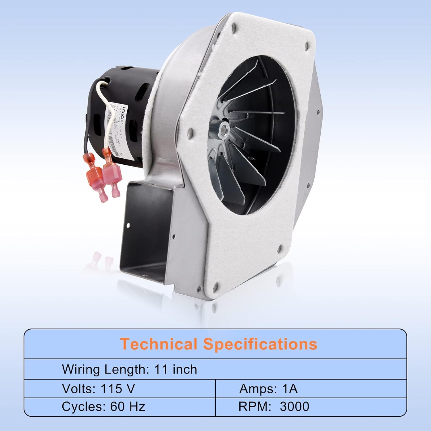 Criditpid 80P20001-R, 80P30521-R & 80P31093 Combustion Blower Fan Replacement for St Croix Auburn, Afton Bay, Hastings Pellet Stoves.(With Housing)