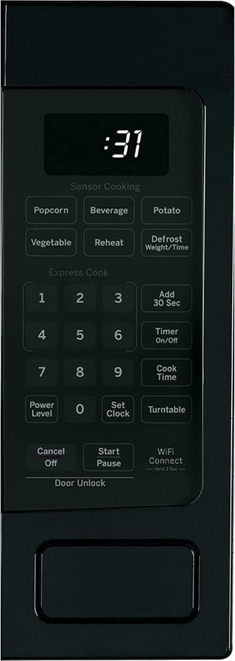 ميكروويف GE Profile PCHK11S1WBB 1.1 Cu Ft Countertop، 800 واط، مستشعر للطهي، مسح ضوئي للطهي، تمكين Wi-Fi، قادر مدمج، أسود