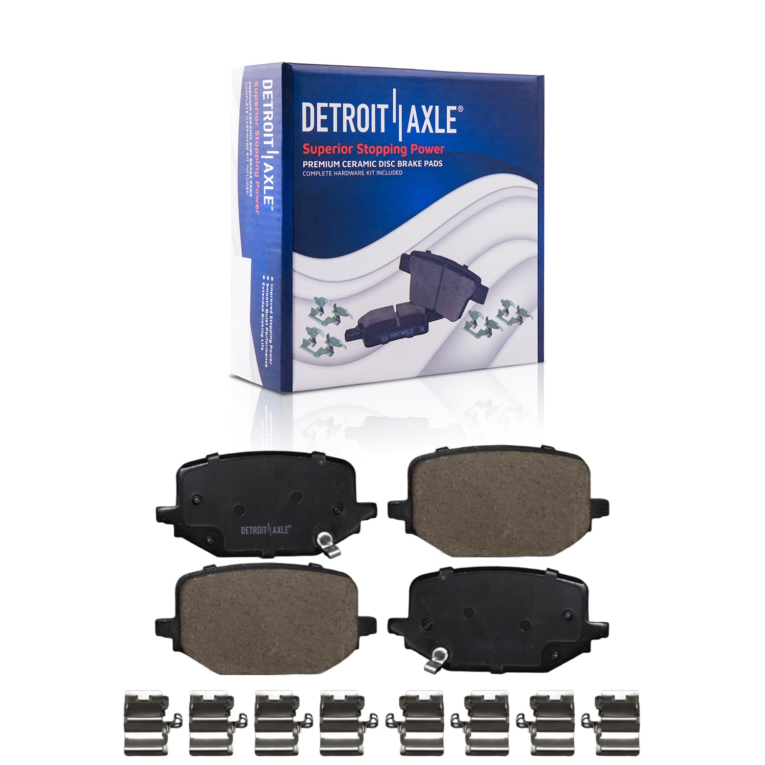 Detroit Axle - Rear Brake Pads for 2020-2025 Ford Explorer