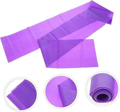 Miniatura 9 de Luxshiny Juego de 3 bandas de resistencia moradas resistentes y elásticas para estirar, pilates, yoga, terapia física, entrenamiento en casa y