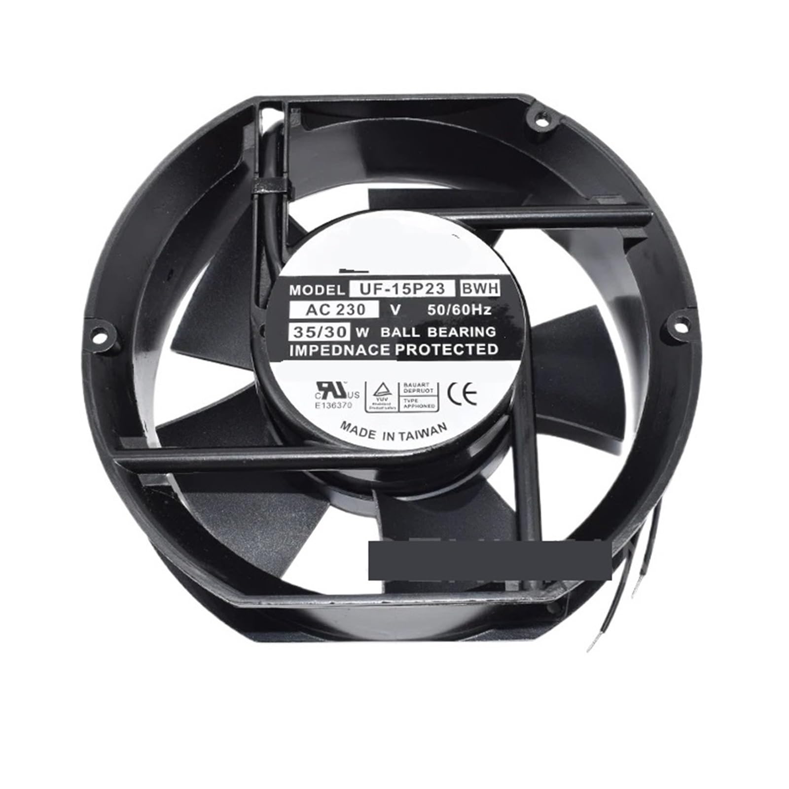 YMUGUEGH 230V Fan UF-15P23BWH 35/30W 172x150x50mm 2-Lines