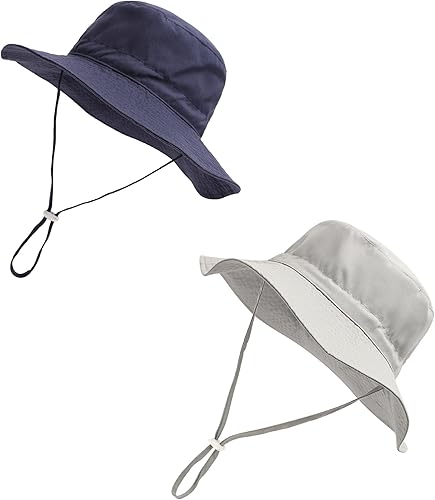 Sombrero de sol para bebé, protección solar UPF 50+, sombrero de pescador para niños, sombrero de verano para playa, sombrero de ala ancha para